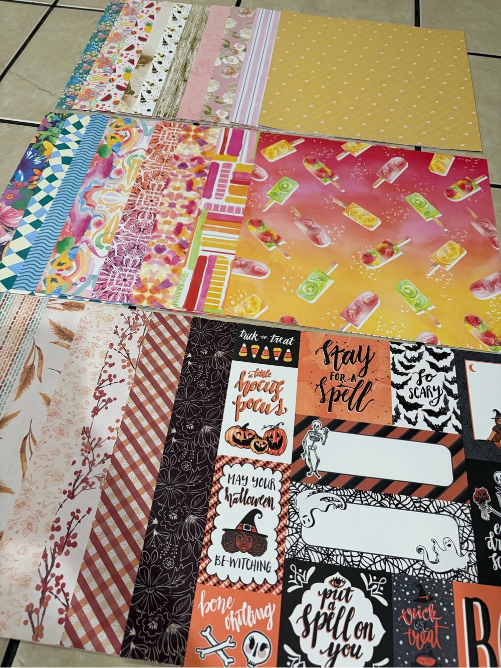 Patterned Party Craft Paper Pack - Multicolor Assortment - Picture 2 of 4